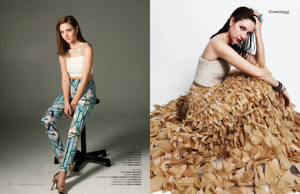 Actress Haley Ramm for Composure Magazine