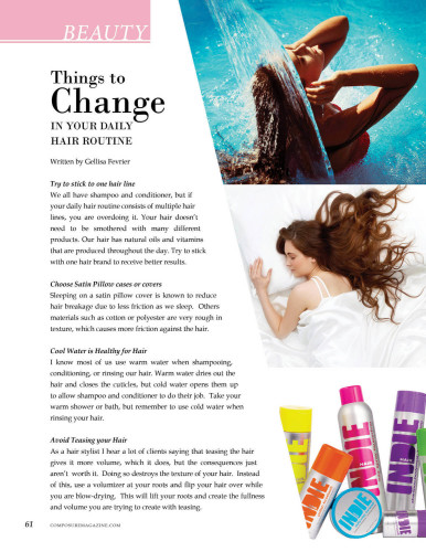 Beauty: Things to Change in Your Daily Hair Routine