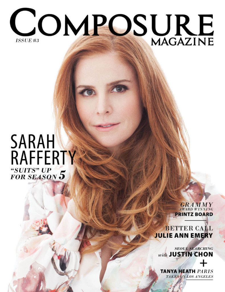 Sarah Rafferty's magazine cover
