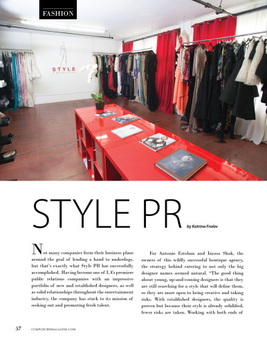 Style PR Los Angeles Fashion Showroom