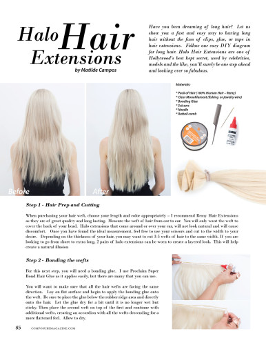How to guide for Halo Hair Extensions