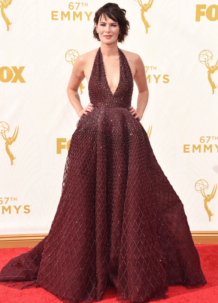 Lena Headly 2015 Emmys red carpet