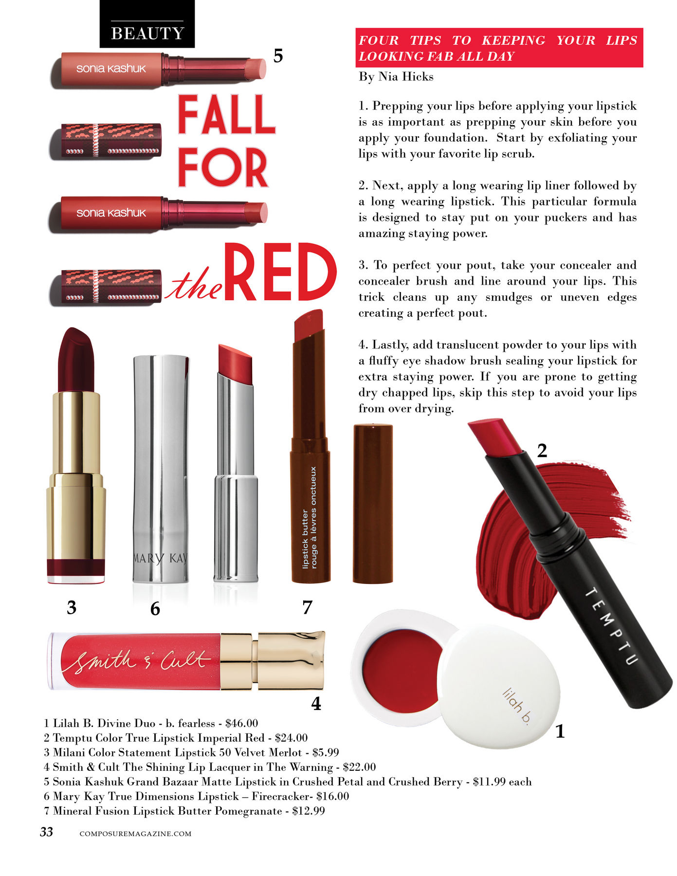 Beauty: Fall For the Red
