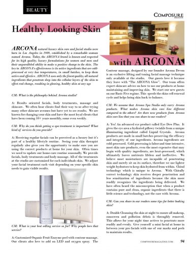 Healthy Looking Skin with ARCONA