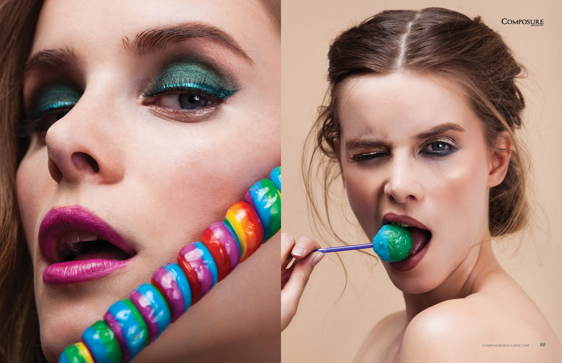 Beauty Editorial "Candy Crush" by John and Jane Hong