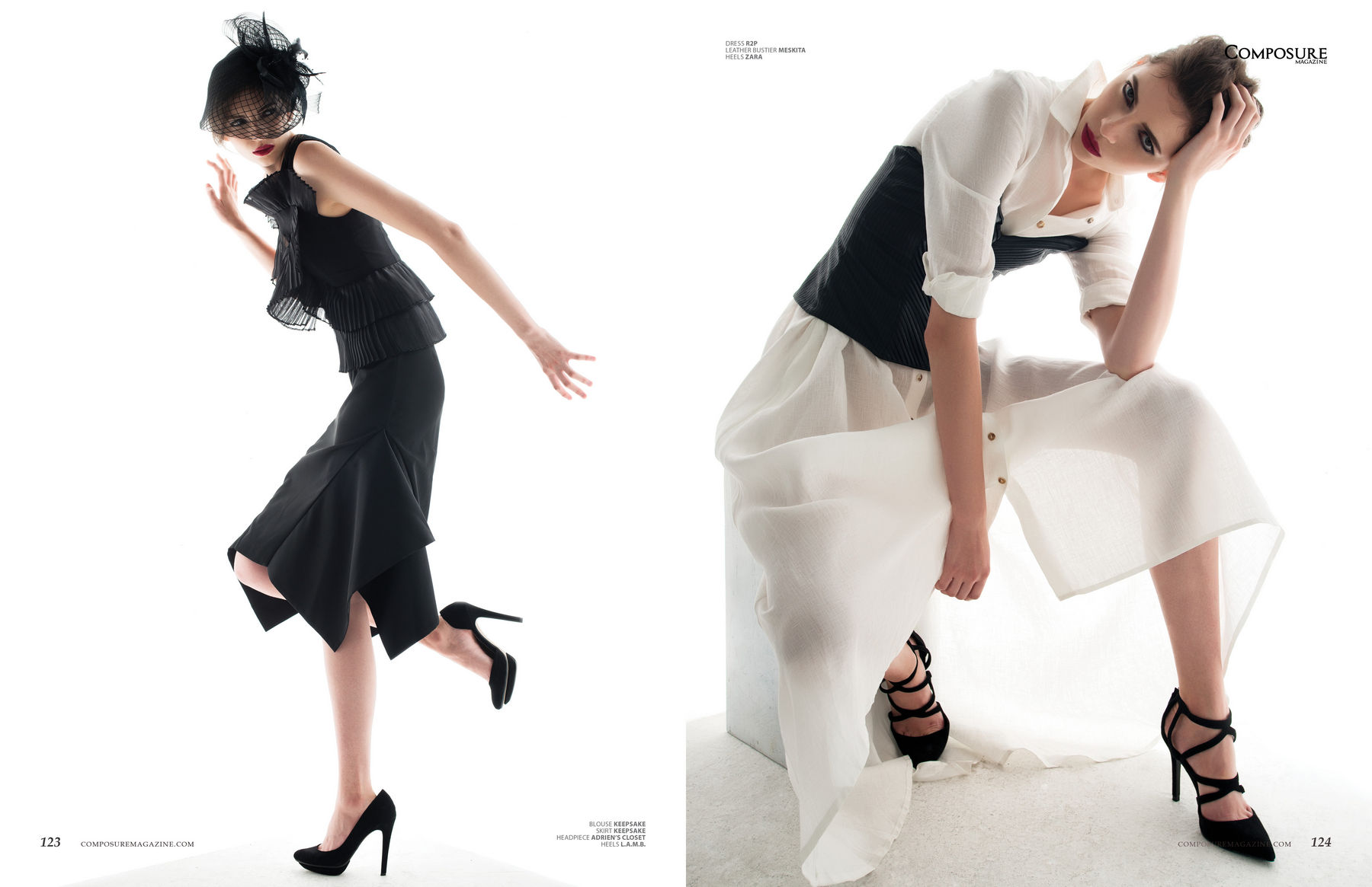 Fashion Editorial "Black Dahlia" by John Hong