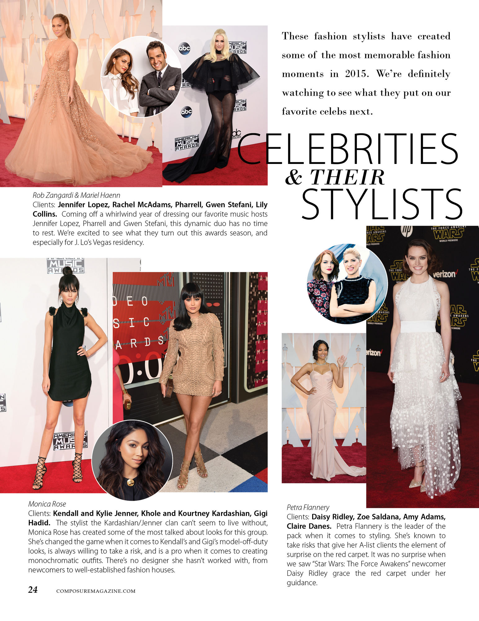 Celebrities and their Stylists