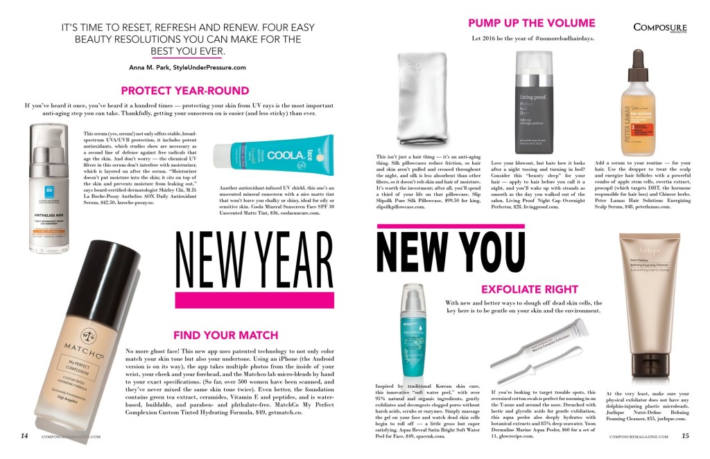 new year new you beauty resolutions for 2016 for composure magazine issue 9