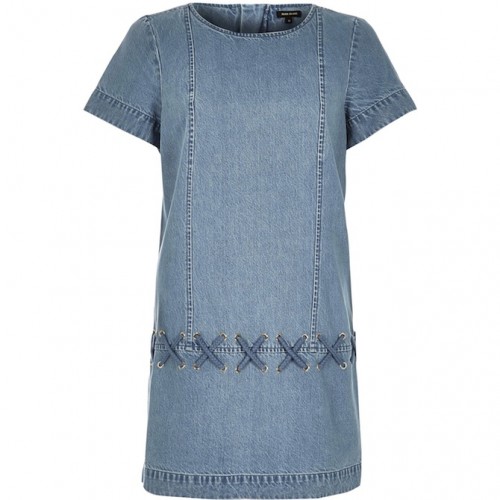 river island denim dress