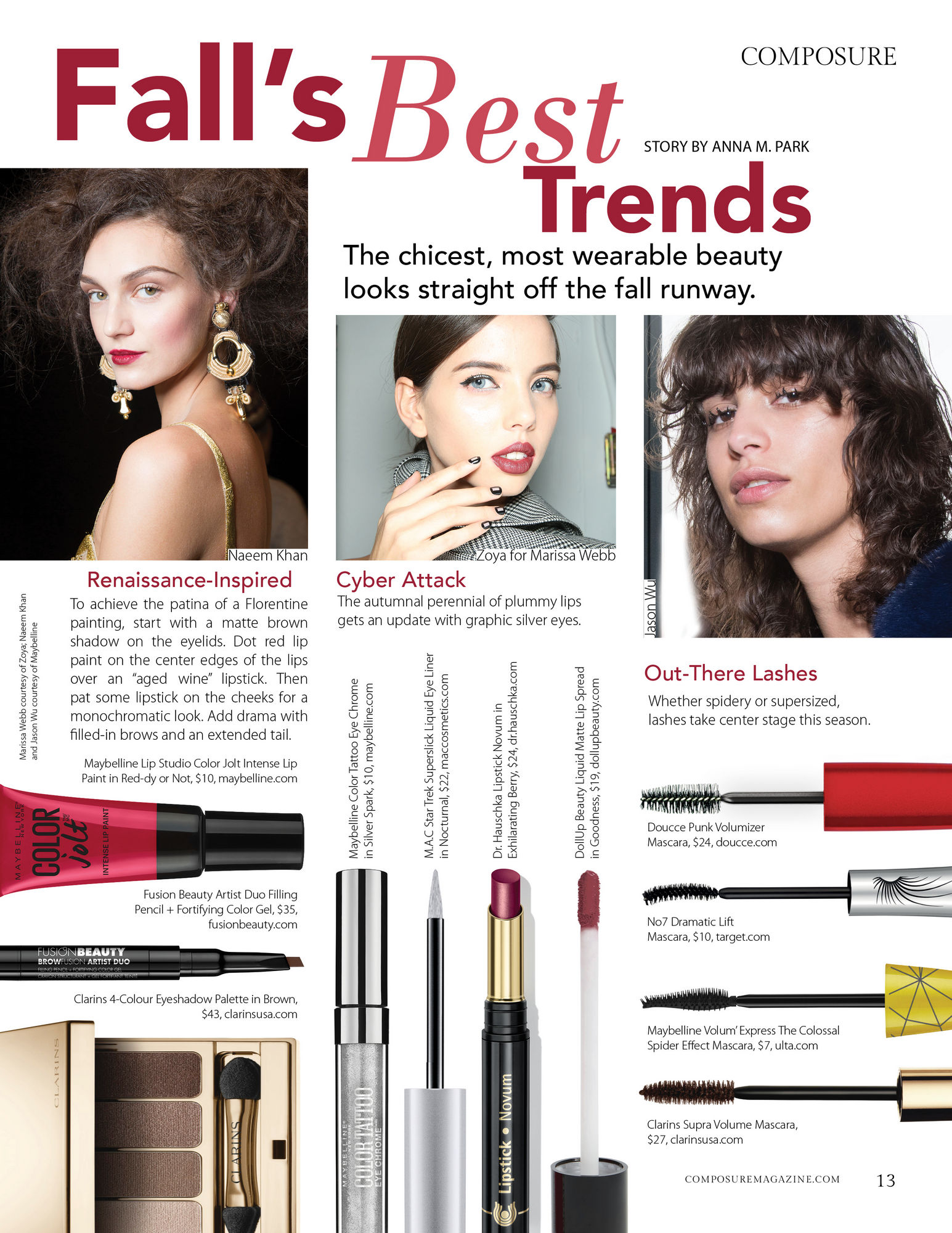 Fall's Best Trends: The chicest, most wearable beauty looks straight off the fall runway.