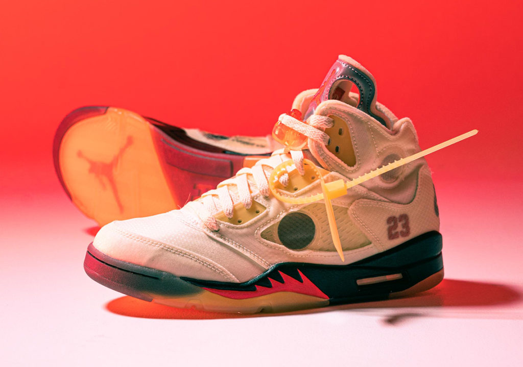 Virgil Abloh’s Off-White x Air Jordan 5 “Sail” Drops Today – Composure ...
